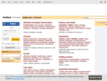 Tablet Screenshot of forum.index.hu